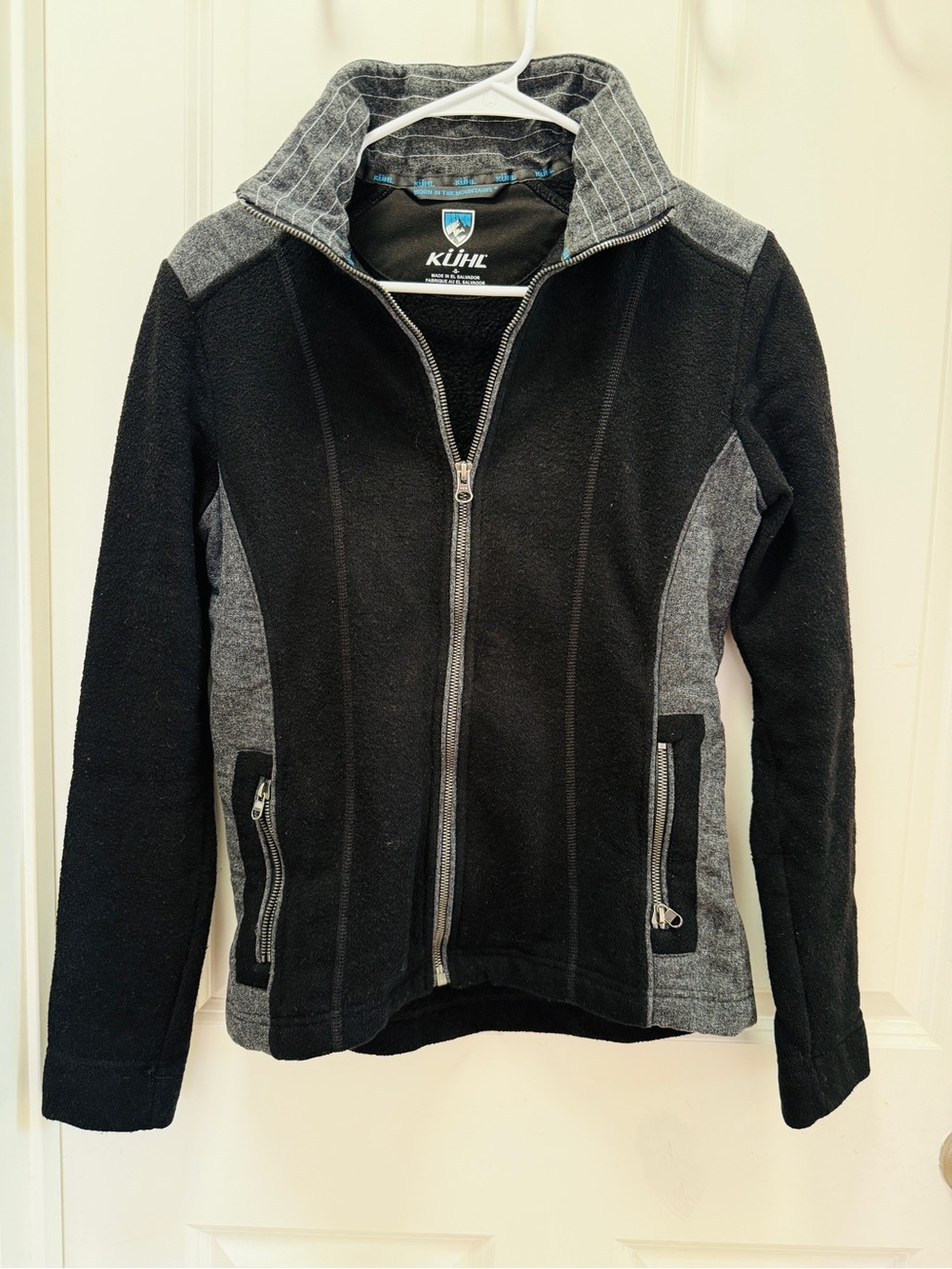 Kuhl Black and Gray Full-Zip Fleece Jacket
